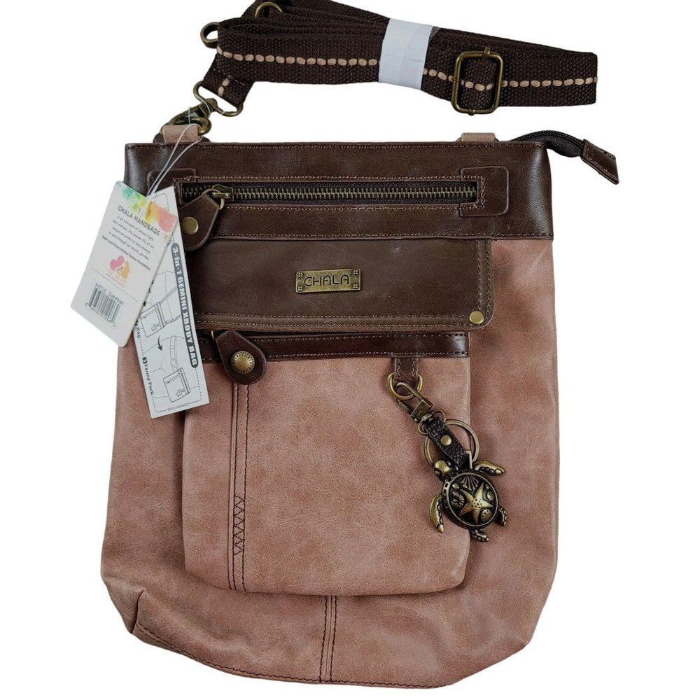 Chala NWT Women's Handbag Dusty Rose Gemini 3-in-1 XBody Bag ... JH16751250